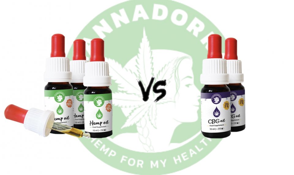 CBD vs. CBG olio di canapa CBD vs. CBG olio di canapa